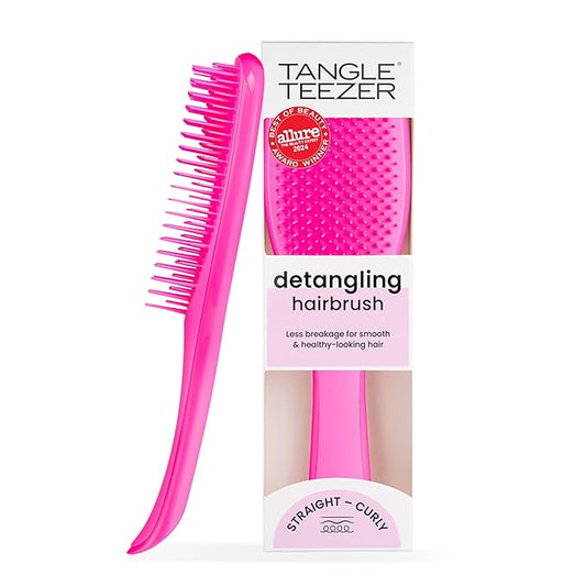 Tangle Teezer Ultimate Detangler Brush for Wet & Dry Hair, Eliminates Knots & Reduces Breakage for All Hair Types, Runway Pink