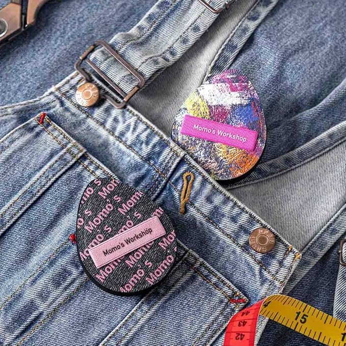 Momo's Workshop Graffiti Denim Egg Makeup Sponge 2-Pack,Ultra Firm Bounce Rubycell Sponge for Liquid-Full Coverage Foundation,for Dry/Combination Skin,Travel Friendly,2pcs &Storage Case