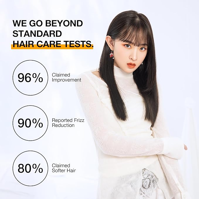 Keratin Hair Treatment Frizz Control Salon Smoothing Long Lasting Cream for All Frizzy Free Curly Dry Damaged - Professional Brazilian Complex Blowout Straightening For Silky Smooth - 3.4 Ounce