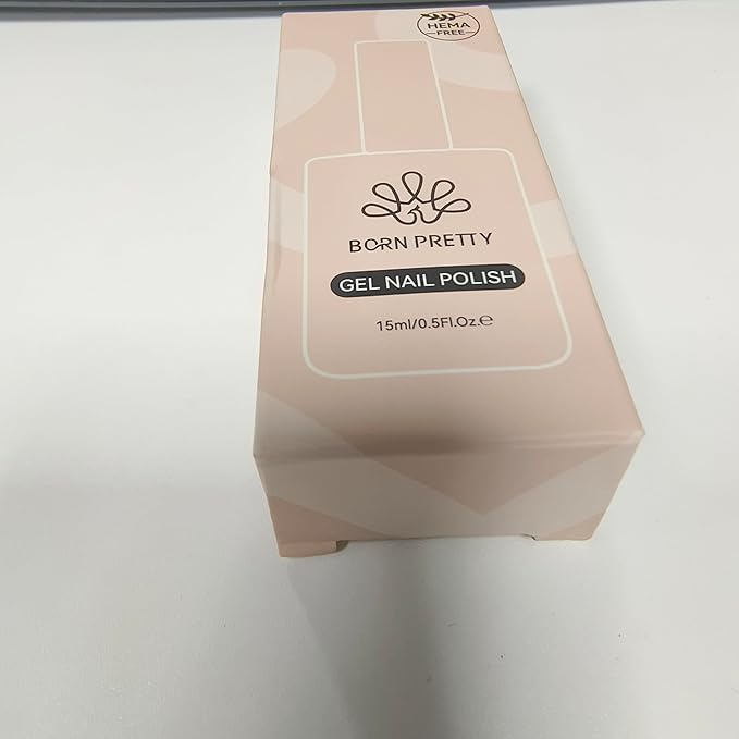 BORN PRETTY Jelly Nude Gel Nail Polish Sheer Translucent Transparent Skin Stone Natural Gel Polish Nail Art DIY at Home 15ML