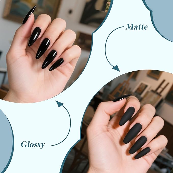 Artdone Gel Nail Polish Hema-free Solid Color Black For All Seasons Neutral Soak Off LED Lamp Needed For Manicure Nail Art