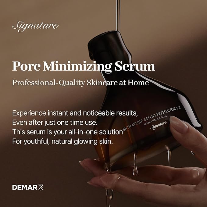 Signature ESTUD Protector - Niacinamide Face Serum (2%), 5.75 fl oz, Pore Minimizer Serum for Face Korean Milk Skin care Glass & Glossy Skin ampoule