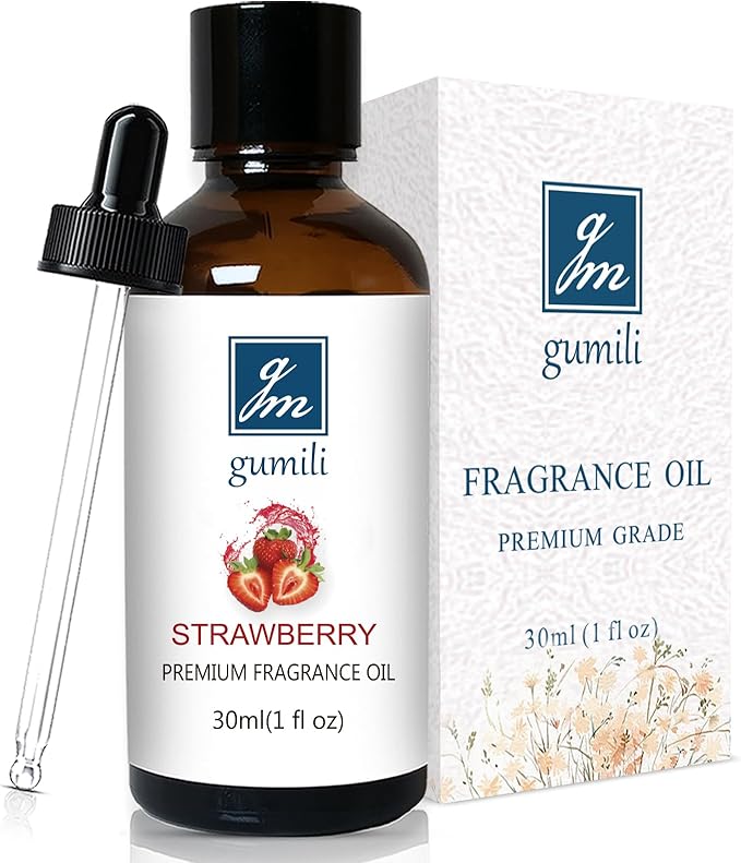 Strawberry Fragrance Oil, Perfume Oil, Home Scent Oils for Soaps, Candle Making, Dryer Balls, Diffusers, Laundry, Slime -1 oz /30ml