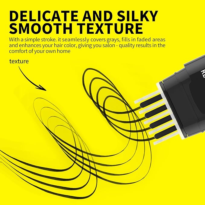 SEVICH Hair Color Stick For Gray Roots - Instantly Cover Grey Hair Dye Comb,Waterproof And Sweatproof, Four Toothed Comb Design, For Carrying Around,8ml(Black)