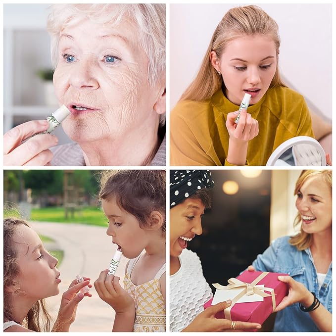 50 Pcs Christmas Christian Lip Balm Bulk Bible Verses Lip Balm Scripture Christian Gifts for Women Faith Religious Church Party Favor Inspirational Gift for Coworker Staff Employee(Eucalyptus Leaf)