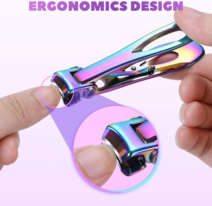 Toenail Clippers for Thick Toenails for Seniors – Vepkuso Ultra Sharp Nail Clippers for Women Large German Fingernail Clippers Cutter Set for Tough Nails, Men, Adult,Gift Idea