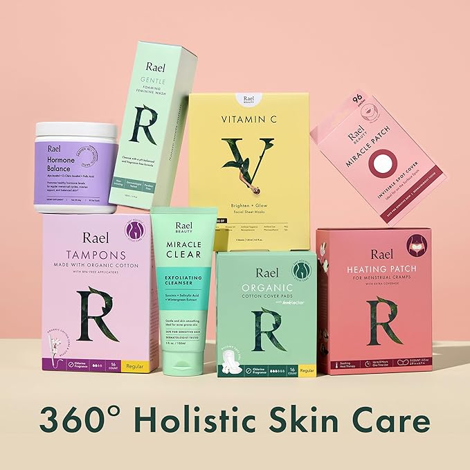 Rael Face Mask, Miracle Clear Clay Mask – Deep Pore Cleanser with Tea Tree & Gentle Exfoliation for Blackheads, Korean Skin Care (3.4 fl oz)