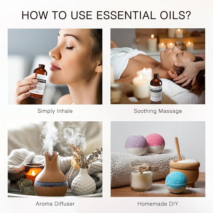 Lavender Essential Oil, Pure & Natural Lavender Oil 100ML, Premium Grade Essential Oils for Hair, Body, Skin, Aromatherapy Diffuser, Meditation, Massage, Home, Candle, Soap, Bath Bombs Making