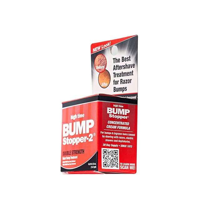 Bump Stopper 2 Double Strength Razor Bump Treatment | Formulated to Relieve Razor Burn | Eliminates Ingrown Hairs | Aftershave For Men - 0.5 OZ (3 Pack)