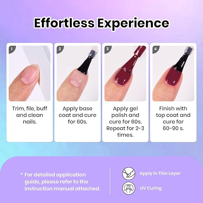 Beetles Gel Nail Polish Set - 36 Colors Nature's Tales Nail Colors Kit with Glossy & Glitter Top Coat, Soak Off UV LED Nail Gel Kit, Long Lasting Nail Art for DIY Home Salon Manicure Gift for Women