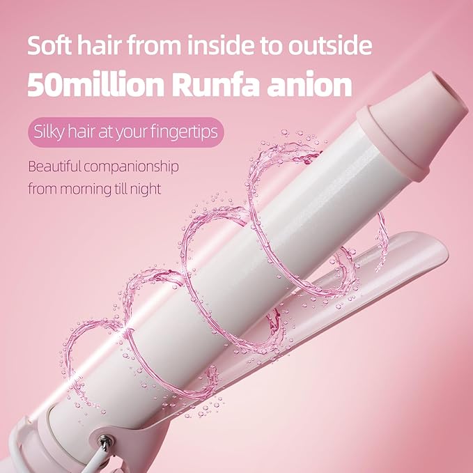 SVEY Ceramic 1.5-inch (About 3.8 cm) Extended Curling Iron, 1.5-inch (About 3.8 cm) Curling Iron can Create Any Curly Hairstyle - Suitable for Medium-Length and Long Hair.