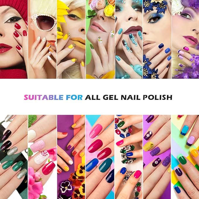 UV LED Nail Lamp, Portable Mini Nail Dryer, 360° Rotatable Hands Free Quick Gel Nail Light, Nail Polish Curing Lamp Flash Cure Light for Nails Great for DIY Home & Salon Manicure (Pink)