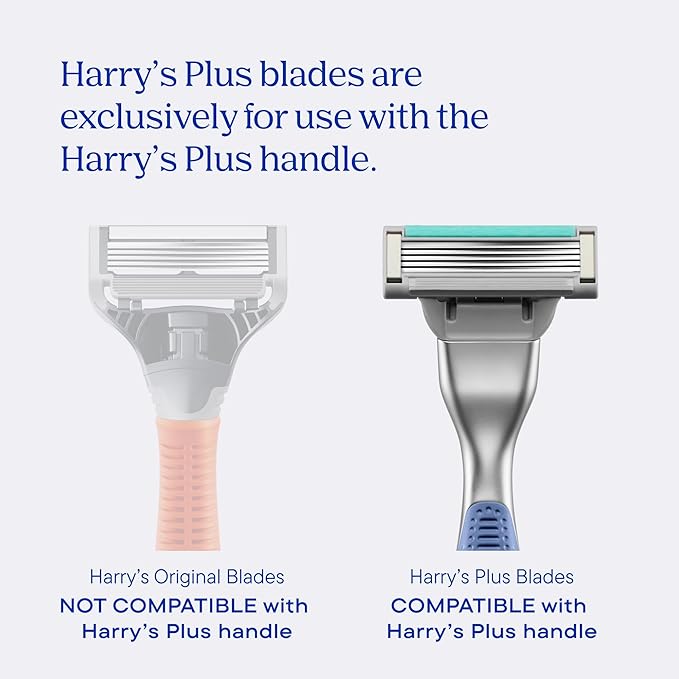 HARRY'S PLUS: Shaving Kit for Men - Premium Handle, Razor Blade Cartridge, 4 oz Foaming Shave Gel, and Travel Blade Cover - Advanced Pivoting System - Moss