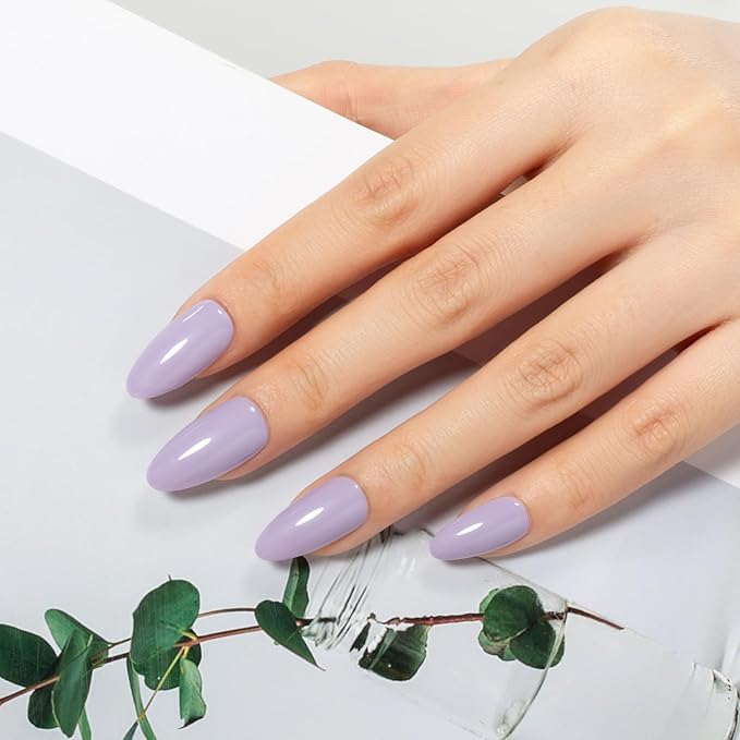 MAYCHAO 15ML Lilac Purple Gel Nail Polish 1Pc Violet Purple Gel Polish Soak Off UV LED Nail Polish Nail Art Starter Manicure Salon DIY at Home, 0.5 OZ