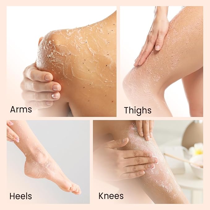 Shea Butter Body & Foot Scrub | Gentle and Nourishing Moisturizing Shea Butter Body Scrub, Soothing & Exfoliating Body Scrub for Deep Hydration, 10 oz