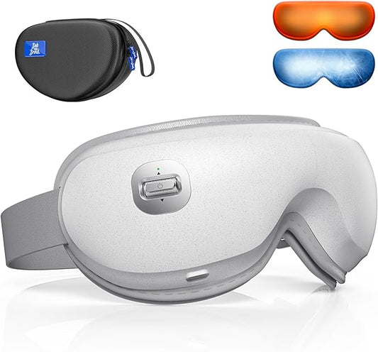 BOB AND BRAD Zero Pro Ultra-Quiet Eye Massager with Heat and Cooling, Lightweight Eye Massager with Scroll Button for Migraine Dry Eyes Relief, Relax, FSA Eligible HSA Christmas Gifts for Women Men