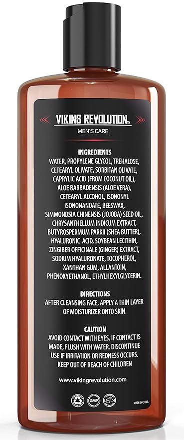 Viking Revolution - Natural Moisturizer Cream for Skincare, Anti Wrinkle & Anti Aging Facial Cream/Lotion, Mens Face Care