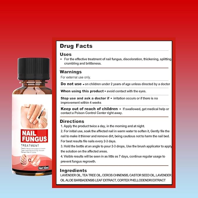 Toenail Fungus Treatment Extra Strength, Nail Fungus Treatment for Toenail, Natural Plant Extracts Toe Nail Fungus Treatments for Athletes Foot