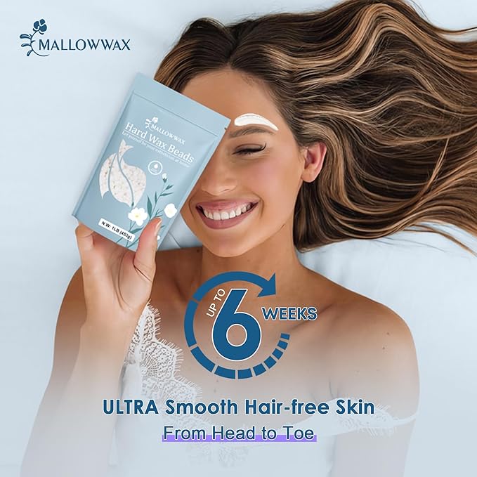 Hard Wax Beads - Wax for All-Purpose Hair Removal - Full Body Waxing Solution - Ideal for Sensitive Skin, All Hair Types, Men & Women