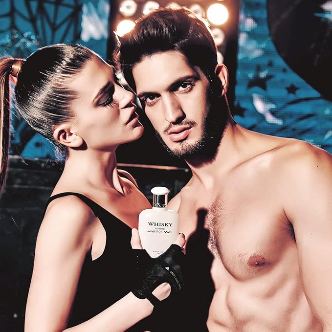 EVAFLORPARIS WHISKY SPORT Eau de Toilette for Men – Fresh and Energizing Scent with Mandarin, Ginger and Amber – For the Dynamic and Competitive Man – Made in France 3.4 Fl Oz