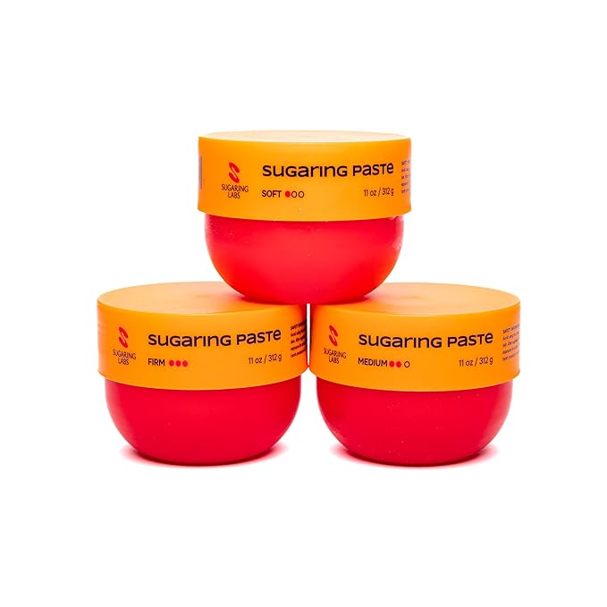 MEDIUM Sugaring Paste for HOME USE 11oz / 312g. Sugar Wax for ALL HAIR TYPES, legs, arms, face.