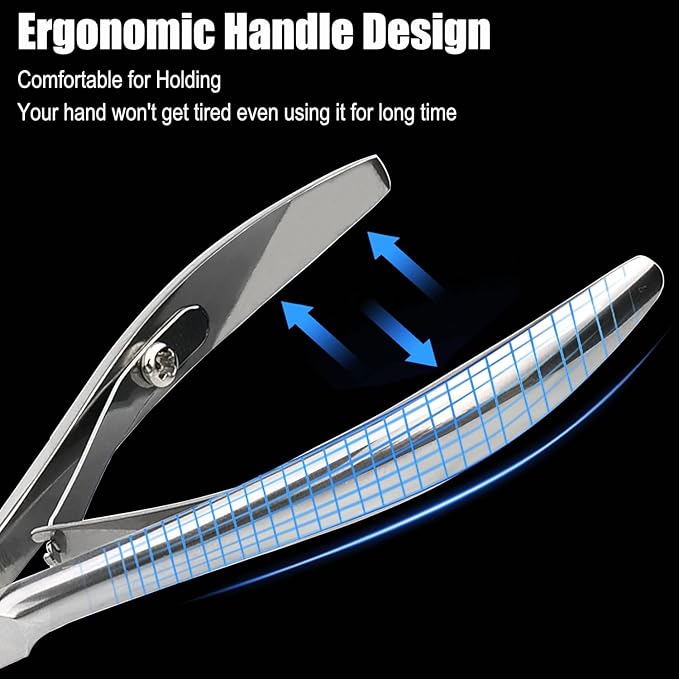 LePinko Professional Cuticle Trimmer kit, Super Sharp Dead Skin Clipper, Labor-saving Cuticula Remover for Fingernail Toenail, Manicure Pedicure Tool for Women Men, Home Salon Use, 7mm Jaw
