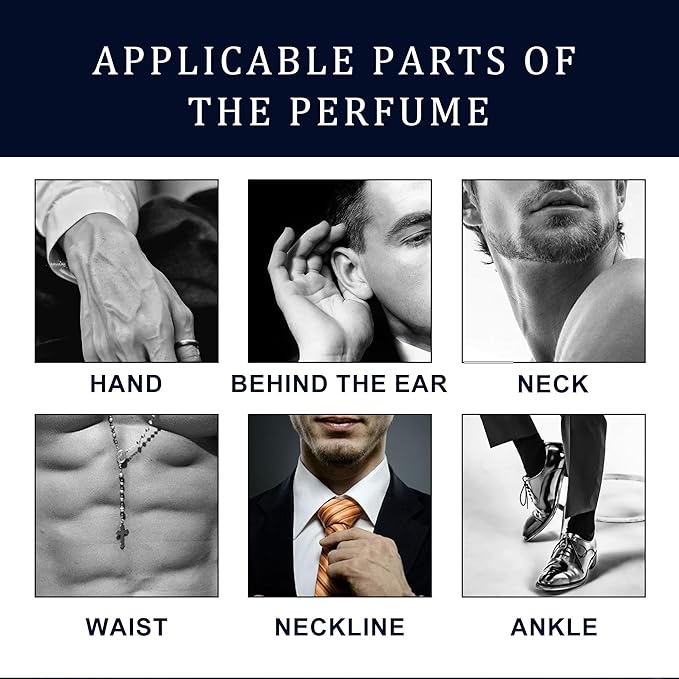 Ycz Lucky Men's Eau De Parfum New Round Box Packaging,1.7oz(50ml),Long Lasting EDP Men.Making it the ideal gentlemen’s gift (2-Pack)