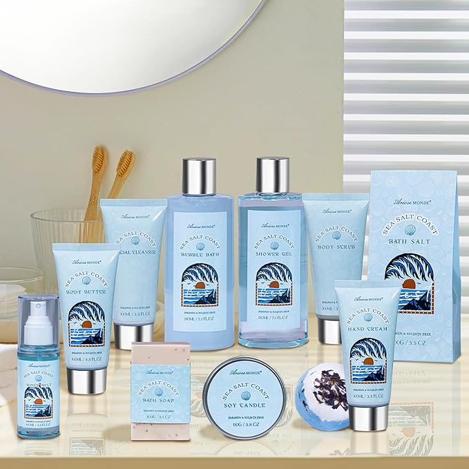 Gifts for Women, Birthday Gifts for Women, Bath and Body Gift Set, Self Care Gifts Spa Gift Baskets, Relaxing Bath Set for Mom, Girlfriend, Sister, Female Friends, Coworker