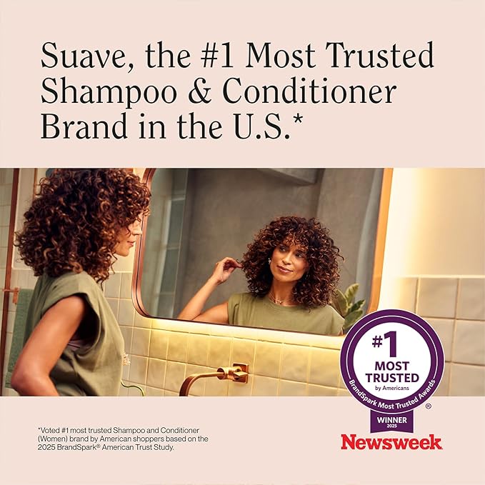 Suave Almond Shea Butter Moisturizing Conditioner 2-Size Bundle, Nourishes & Replenishes Dry, Damaged Hair
