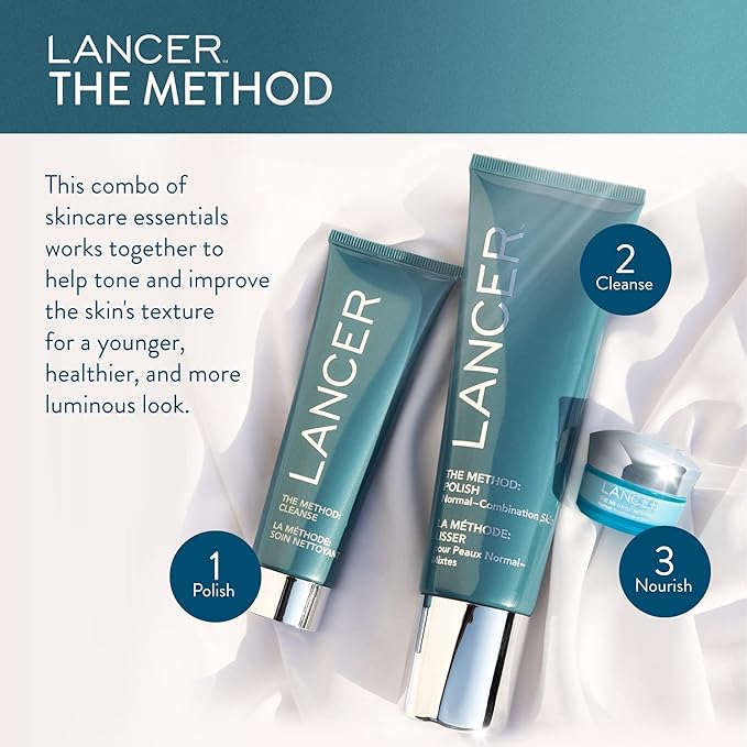 Lancer Skincare The Method: Cleanse Face Cleanser, Daily Face Wash with Salicylic Acid, Bonus Size, (Skin Type), 8 Fluid Ounces