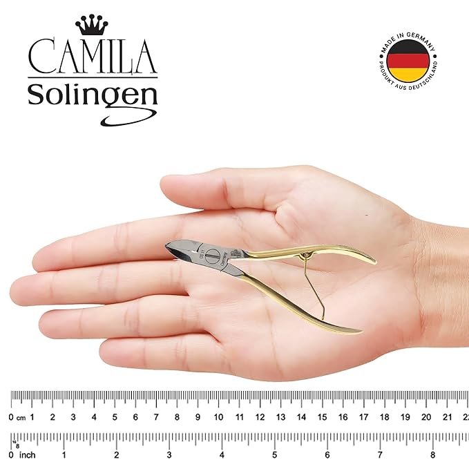 CS11-CS18 Professional 4" Fingernail Toenail Nipper/Clipper/Cutter Manicure and Pedicure Heavy Duty Precision Super Sharp Curved Stainless Steel 15mm Blade Solingen Germany