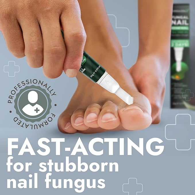 Toenail Fungus Pen - Tea Tree Oil for Toenail Fungus - Antifungal Nail Treatment with Tea Tree Oil - Fast-Acting, No-Touch Applicator - Restores Thickness & Discoloration - 20ML Volume