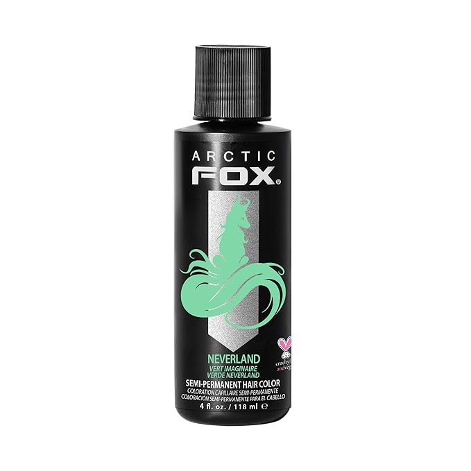 ARCTIC FOX Vegan and Cruelty-Free Semi-Permanent Hair Color Dye (4 Fl Oz, NEVERLAND)
