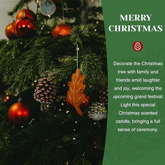 M&SENSE Holiday Scented Candle Gift for Women and Men - Christmas Tree, 10 oz Soy Wax, Birthday, Holiday, Christmas,New Year Gift