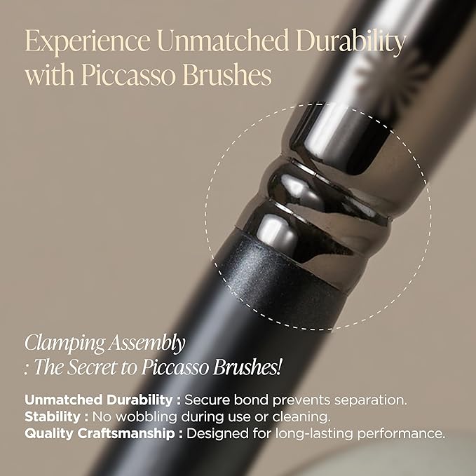 Piccasso 799 Edge Eyeliner Brush – Angled Eyeliner Brush for Gel, Liquid, and Cream, Sharp Precision for Winged Liner and Eye Makeup, Professional Facial Brush and Eyebrow Tool by K-Beauty Brand