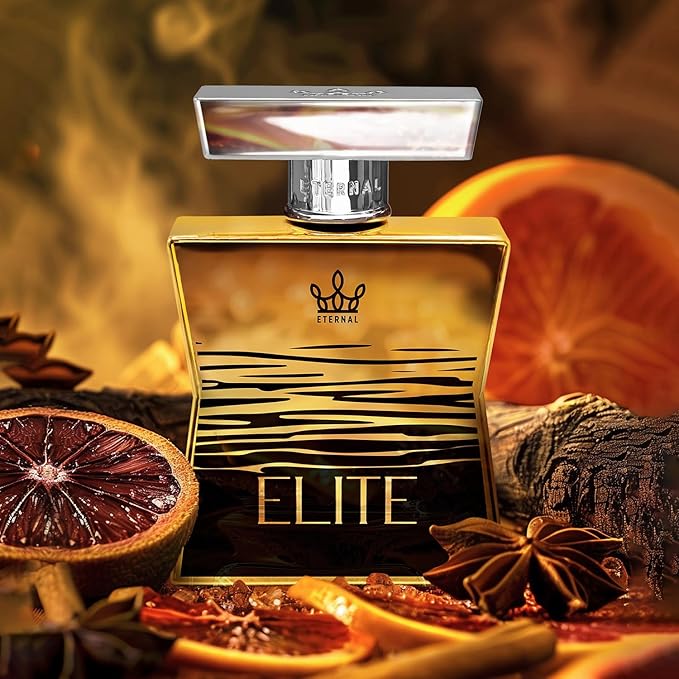 Eternal Elite - Inspired by Designer Sweet Spicy Mandarin Cologne - 3.4 oz (100ml) - EDP - Long-lasting - Vegan - Clean Ingredients - Cologne Spray for Men - 2000 sprays per bottle