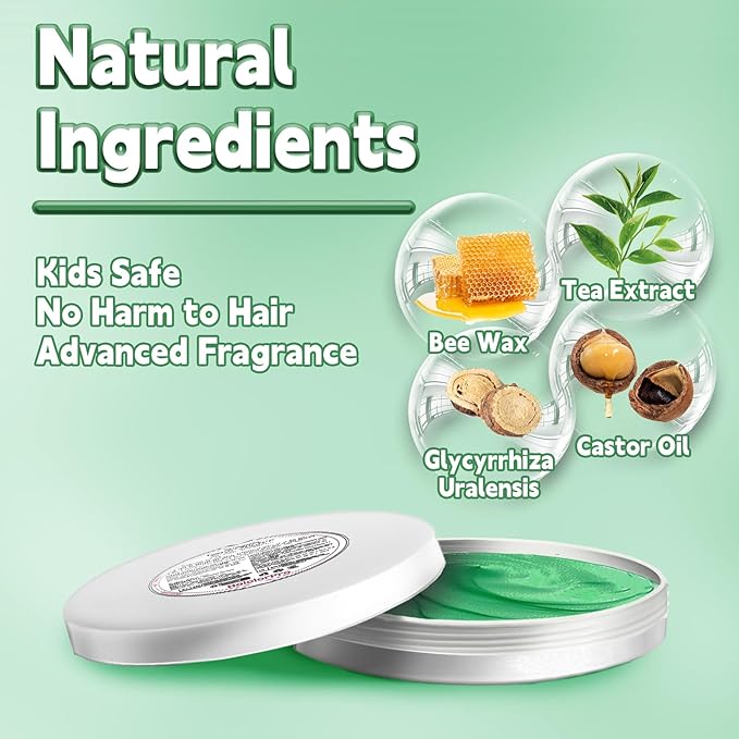 Green Hair Color Wax, Temporary Washable Hair Color Dye for Kids, Temporary Dye Wax Natural Hairstyle Cream Hair Pomades for Women & Men Party Cosplay Halloween