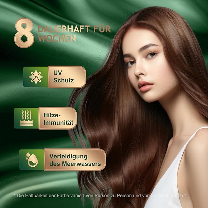 Permanent Hair Dye Gray Coverage Hair Dye PPD-Free Hair Color Kit 4A Cream Latte Brown