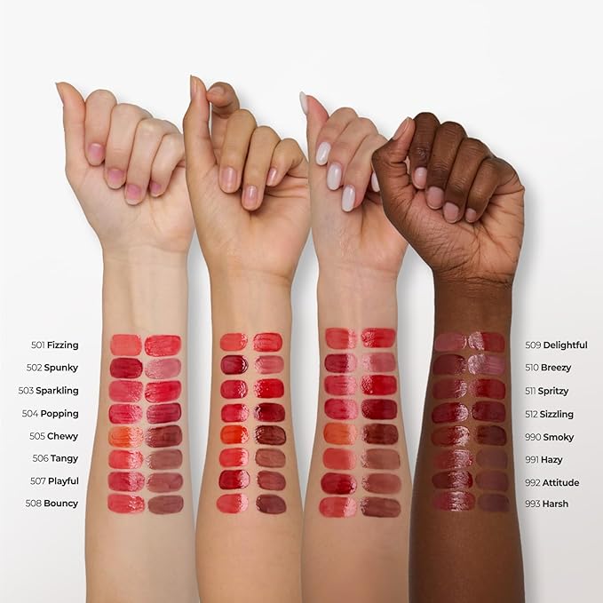 Laka Popping Balloon Lip Stain, 4.5g/0.15oz, Glossy Plumping Lip Tint, Moisturizing, Non-Sticky Texture for All-Day Hydration, Vegan, K-Beauty (#992 Attitude)