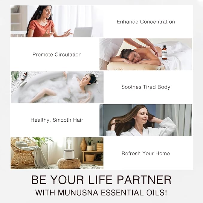 Rosemary Essential Oil 100ML, 100% Pure Rosemary Oil for Hair Growth, Premium Grade Aromatherapy Oils for Skin Care, Body Massage, Diffuser, Soap and Candle Making