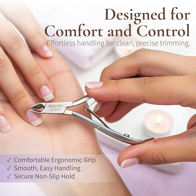 Professional Cuticle Cutter Trimmer Manicure Tools with Double Spring– Perfect Nail Care Tool for Manicure & Pedicure Beauty at Home/Spa/Saloon