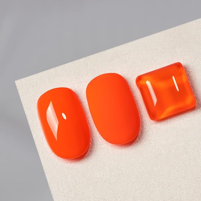 MAYCHAO 15ML Orange Gel Nail Polish 1Pc Bright Orange Gel Polish Soak Off UV LED Nail Lamp Curing Needed for Nail Art Manicure Salon DIY at Home, 0.5 OZ