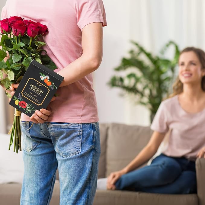 NESCCI Essential Oil Gift Set -Perfect for Diffuser,Humidifier,Candle Making, Halloween, Christmas(18 * 5ML)