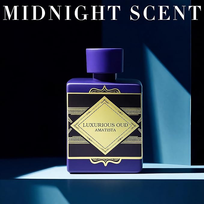 Luxurious Oud Amatist Men's Cologne – Eau De Parfum – Long Lasting Arabic Oud Perfume Oil – 100ml