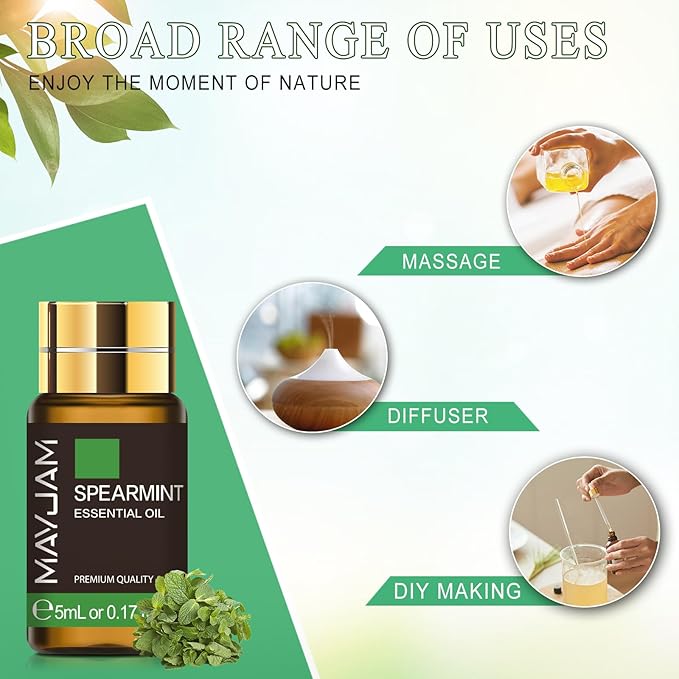 MAYJAM 20x5ML Essential Oil Gift Set, Pure Essential Oils for Diffusers for Home, Long Lasting Scented Oil for Soap Candle Making
