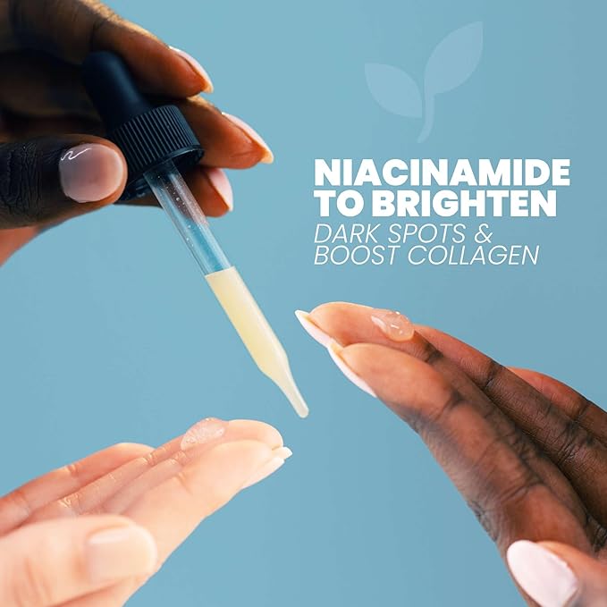 Eva Naturals Firm & Glow Serum Bundle – Vitamin C, Peptide & Niacinamide Serums – Anti-Aging Face Serum Set for Wrinkles, Glow, Pores, Hydration – Collagen Boosting Skin Care Routine