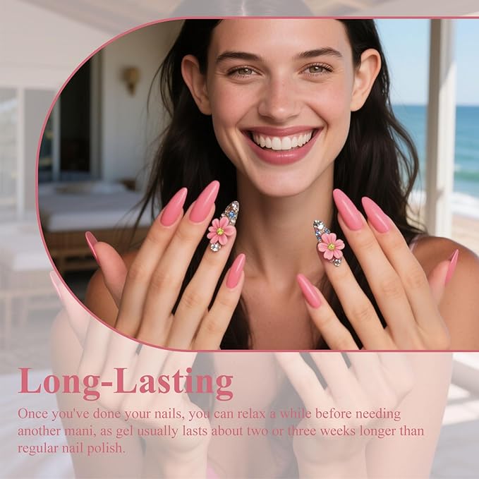 Artdone Gel Nail Polish Hema-free Solid Color Pink For All Seasons Neutral Soak Off LED Lamp Needed For Manicure Nail Art