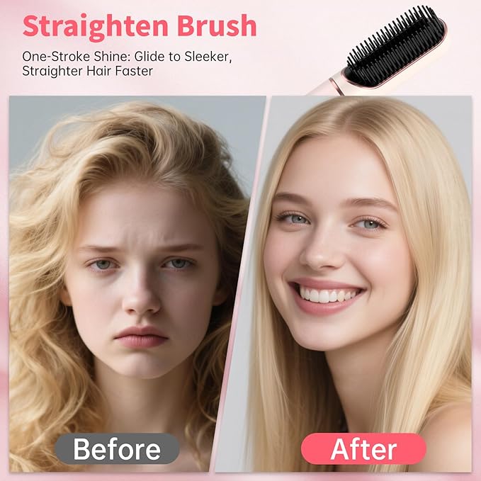 7 in 1 Hot Air Styler Hair Dryer Brush, 110,000 RPM High-Speed Frizz-Free Blow Dryer for Fast Drying, Curling Volumizing Smoothing & Styling, Hair Styler, Straightening Curler