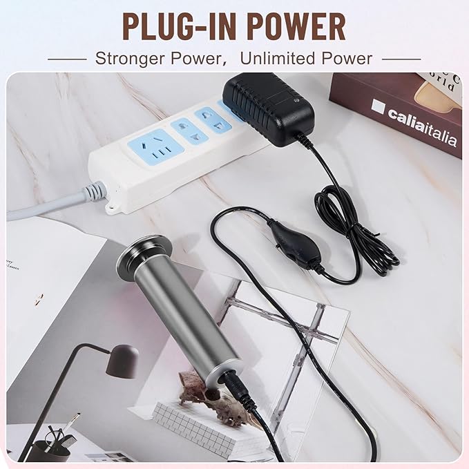 Dermawave Electric Foot File Callus Remover for Feet, Professional Foot Scrubber Sander Grinder for Dead Skin Cracked Heel, Pedicure Tool with 60 Sandpaper Discs for Men & Women