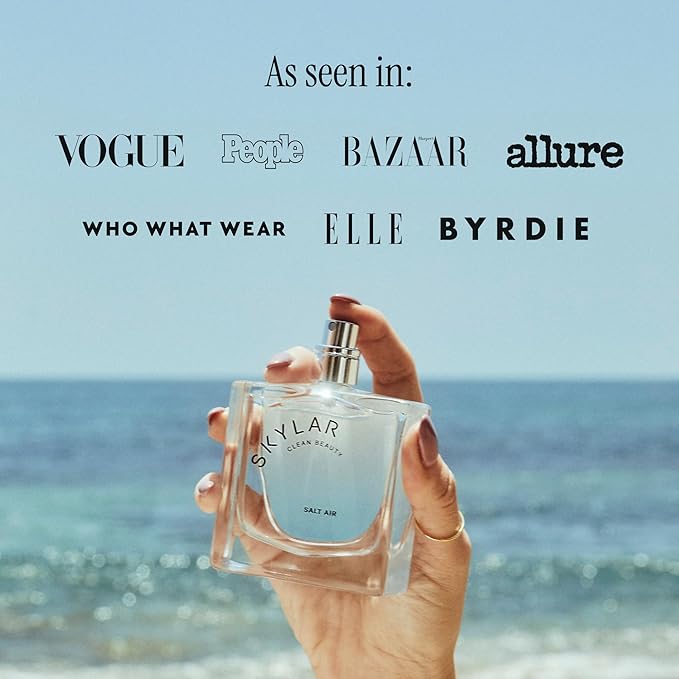 Skylar Salt Air Eau de Parfum - Hypoallergenic & Clean Perfume for Women & Men, Vegan & Safe for Sensitive Skin - Fresh Perfume with Notes of Driftwood, Sea Salt & Seaweed - 50mL /1.7 Fl oz